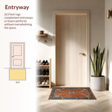 Rustic High Low Texture Statement(Orange)