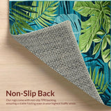 Tropical Multi Color Hallway Runner Use(Blue)