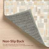 Anti Slip Runner Pad with Raised Grid Surface for Hold(Beige)