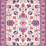 Folk Art Inspired Floral Elegance(Ivory)