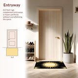Vibrant Sunburst Geometric Aesthetic(Gold)