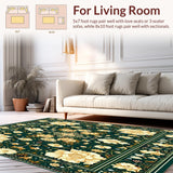 Ornate Floral with Smoke & Beige(Green)