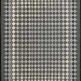 Artisan Handcrafted Black and White Tiled(Beige)
