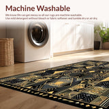 Chic Abstract Black and Gold Motif(Black)