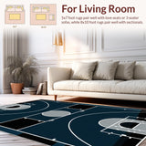 Dynamic Geometric Black and Gray Scheme(Blue)