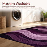 Modern Non Slip Bath Mats in Rich Mauve Wine with Stylish Texture(Purple)