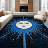 Celestial Black Abstract Arrangement(Blue)