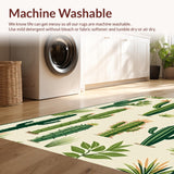 Tropical Cactus Landscape Art(Ivory)