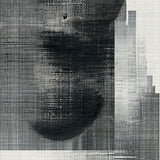 Abstract Black and White Grid Artistic Floor Art(Black)