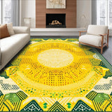 Trendy Colorful Contemporary Geometry(Yellow)