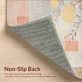 Artistic Floral Patchwork Area for Contemporary Spaces(Beige)