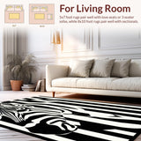 Vibrant Abstract Nature Inspired Print(Black)