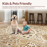 Earthy Toned Geometric Motif(Beige)