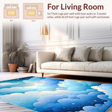 Fun Abstract Fluffy Element Arrangement(Blue)