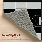 Energetic Striped Sports Motif(Black)