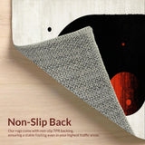 Stylish Monochromatic Round Animal Motif(Black)