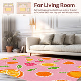 Eclectic Cheerful Fruit Patterned Design(Pink)