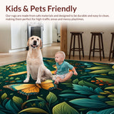 Artful Dark Green Floral Palette(Green)