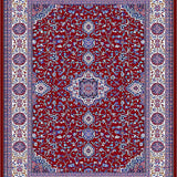 Sophisticated Lattice Floral Motif(Red)