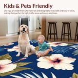 Trendy Navy Floral Composition(Blue)