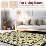 Stylish Black Floral Embellishment(Beige)