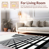 Chic Geometric Monochrome(Black)