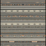 Modern Artistic Ogee Print(Black)