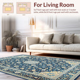 Elegant Tone on Floral Motif(Blue)