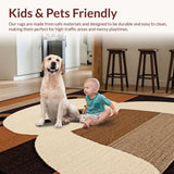 Cozy Natural Fiber Round Design(Beige)