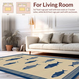 Artistic Abstract Fish(Beige)