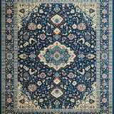Elegant Blue Tiled Motif(Blue)