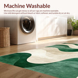 Sage Green Minimalist Area for Pet Friendly Homes(Beige)