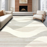 Modern Creamy Wavy Play(Beige)