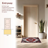 Artful Vintage Floral Composition(Red)