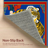 Vibrant Tribal Animal Motif(Blue)