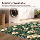 Lush Vintage Floral Elegance(Green)