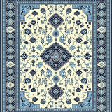Elegant Boho Trellis Area(Ivory)