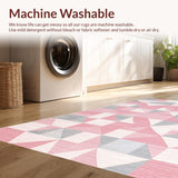 Contemporary Plush Geometrics(Pink)