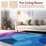 Modern Ombre Purple Blue(Blue)