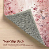 Roseate Bloom Mauve Floral Whisper Accent(Pink)