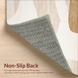 Abstract Beige Area Pair Comfort Standing Mat Non Slip(Beige)