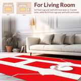Striking Red and White Contrast(Red)
