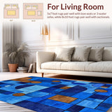 Chic Multi Hued Contemporary Design(Blue)