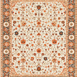 Stylish Distressed Floral Harmony(White)