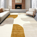 Modern Abstract Runner Camel & Beige(Beige)