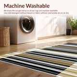 Chic Dual Tone Linear Stripes(Black)