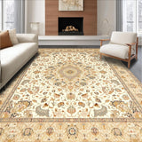 Artisan Taupe & Beige Accent Elegant Ornamental Floor(Beige)