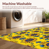 Charming Low Pile Botanical Elegance(Yellow)
