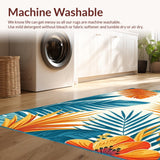 Bright Botanical Geometric Fusion(Blue)