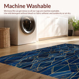 Elegant Marbleized Geometric Aesthetic(Blue)